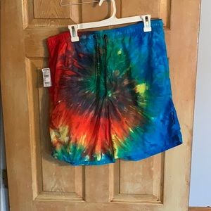 Nitrous Black Tie Dye Shorts Size XXL NWT